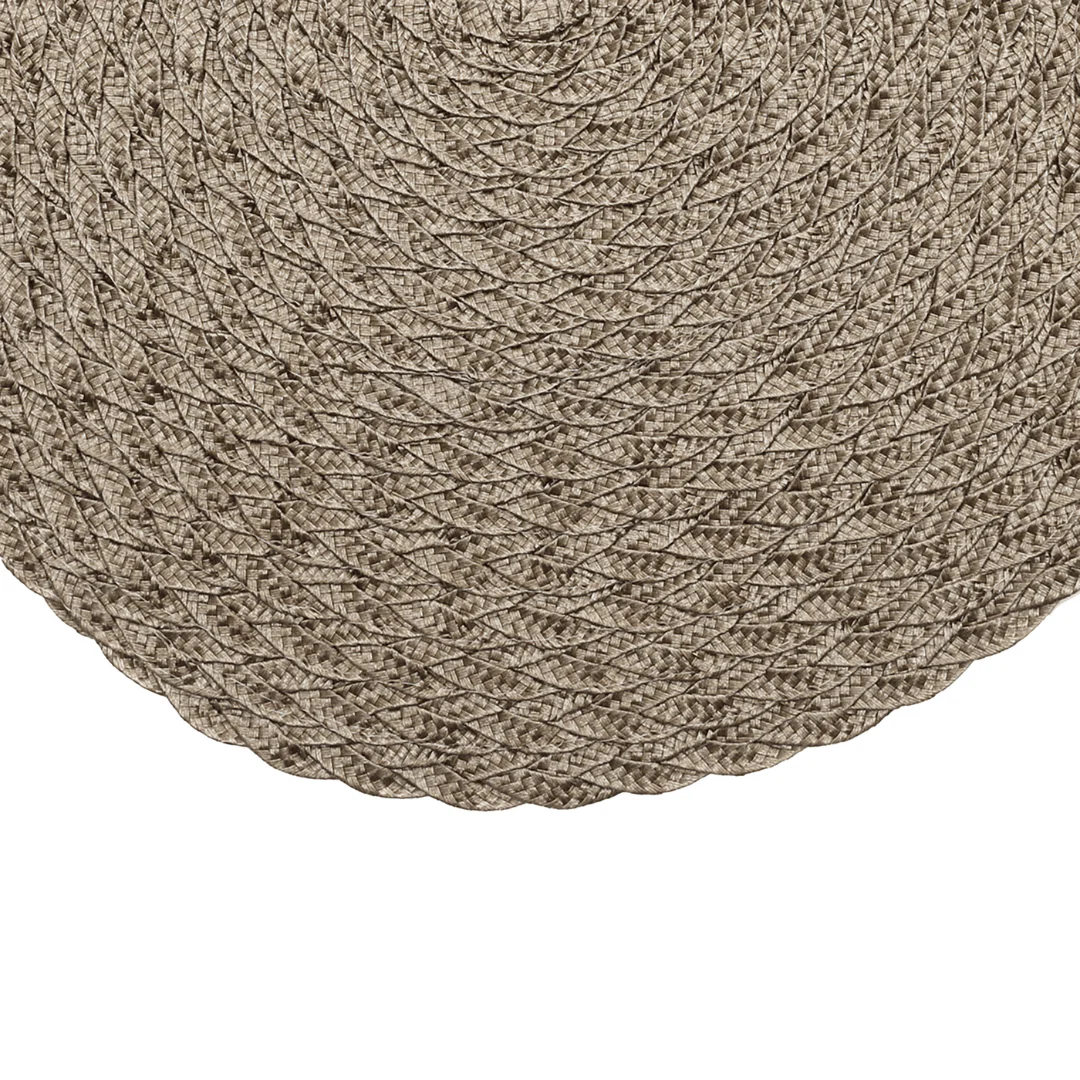 Jogo Americano Leaf Redondo Bege - 38 cm - Image 4
