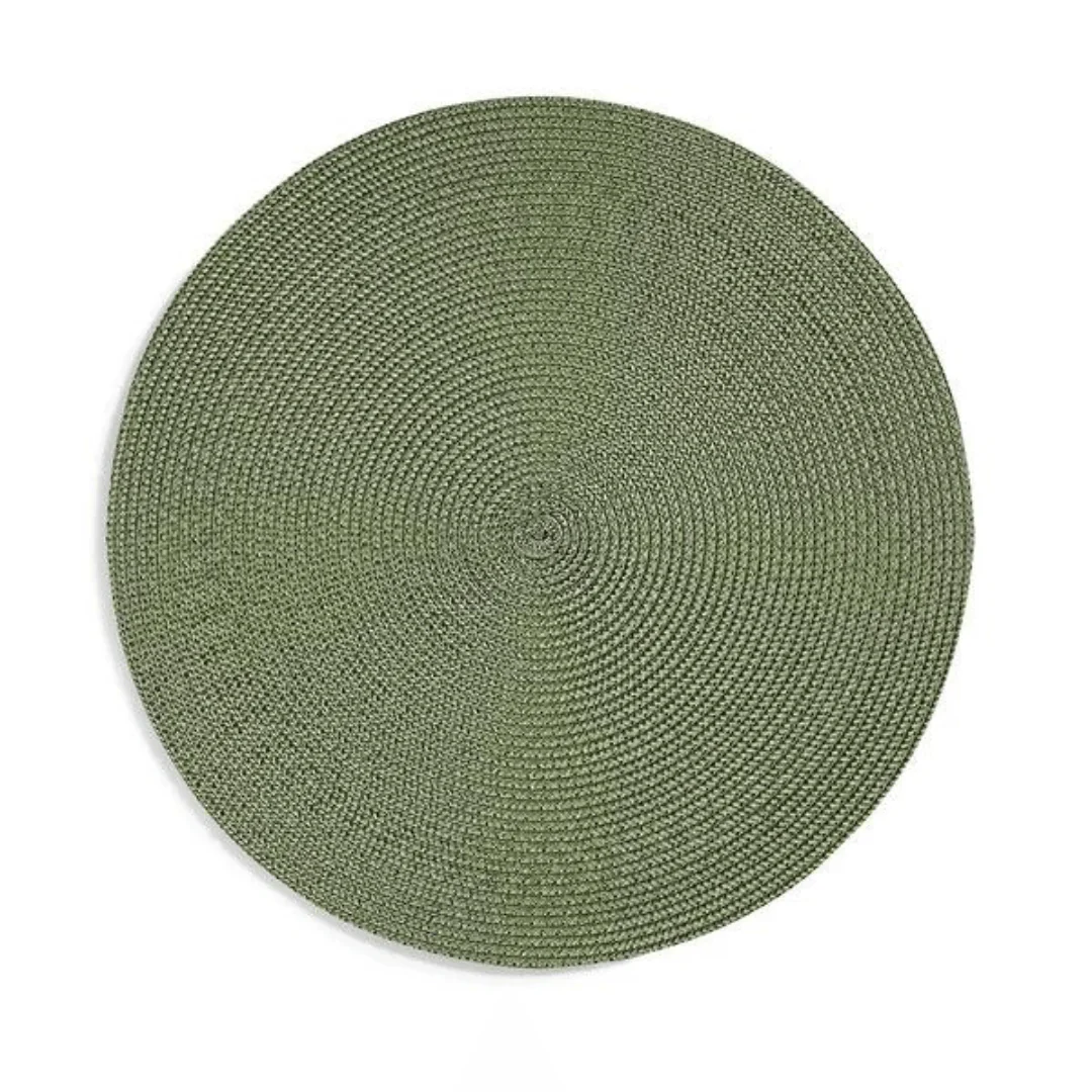Jogo Americano Redondo Avulso Luna Olive 38cm