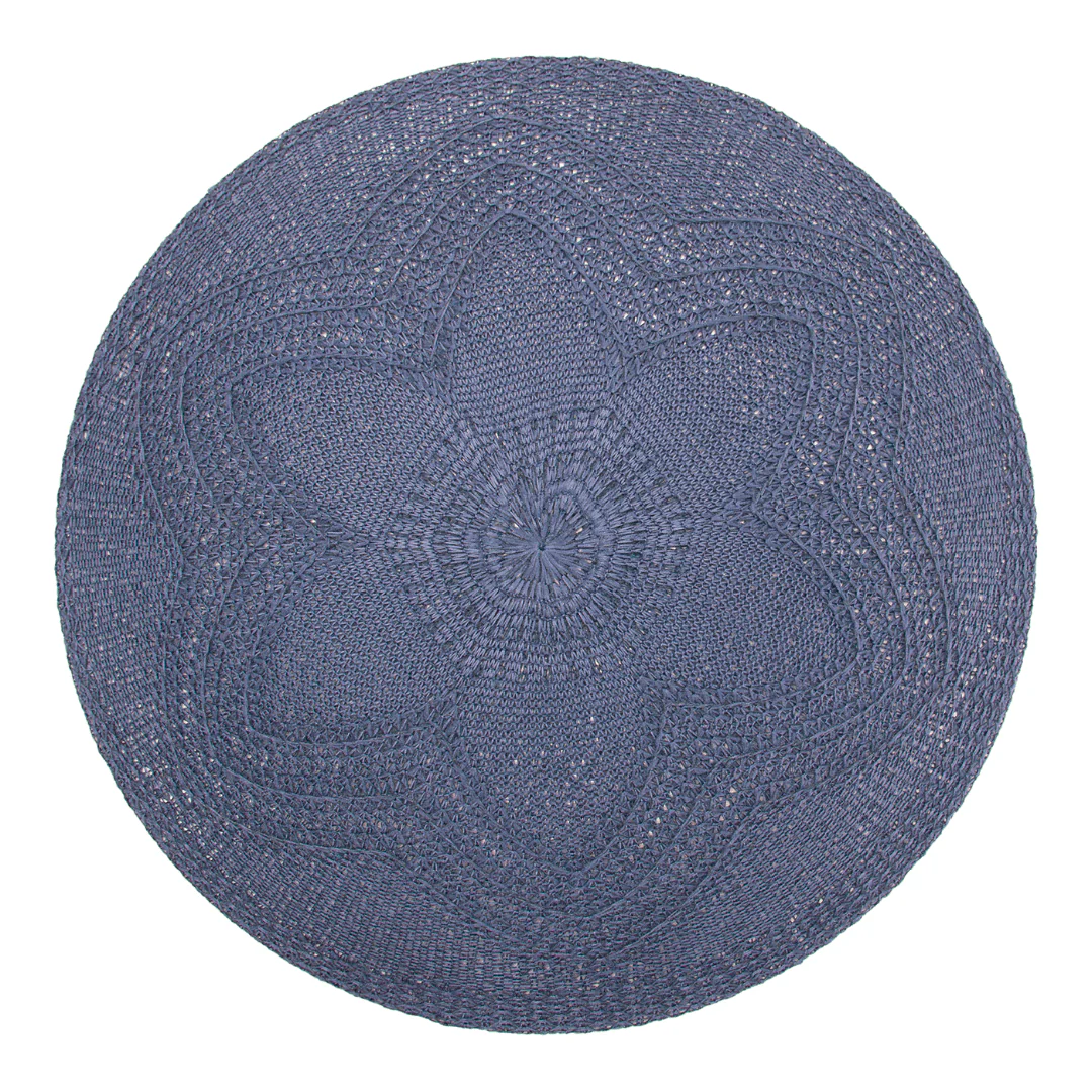Jogo Americano Redondo Fiore Azul 38cm - Image 3