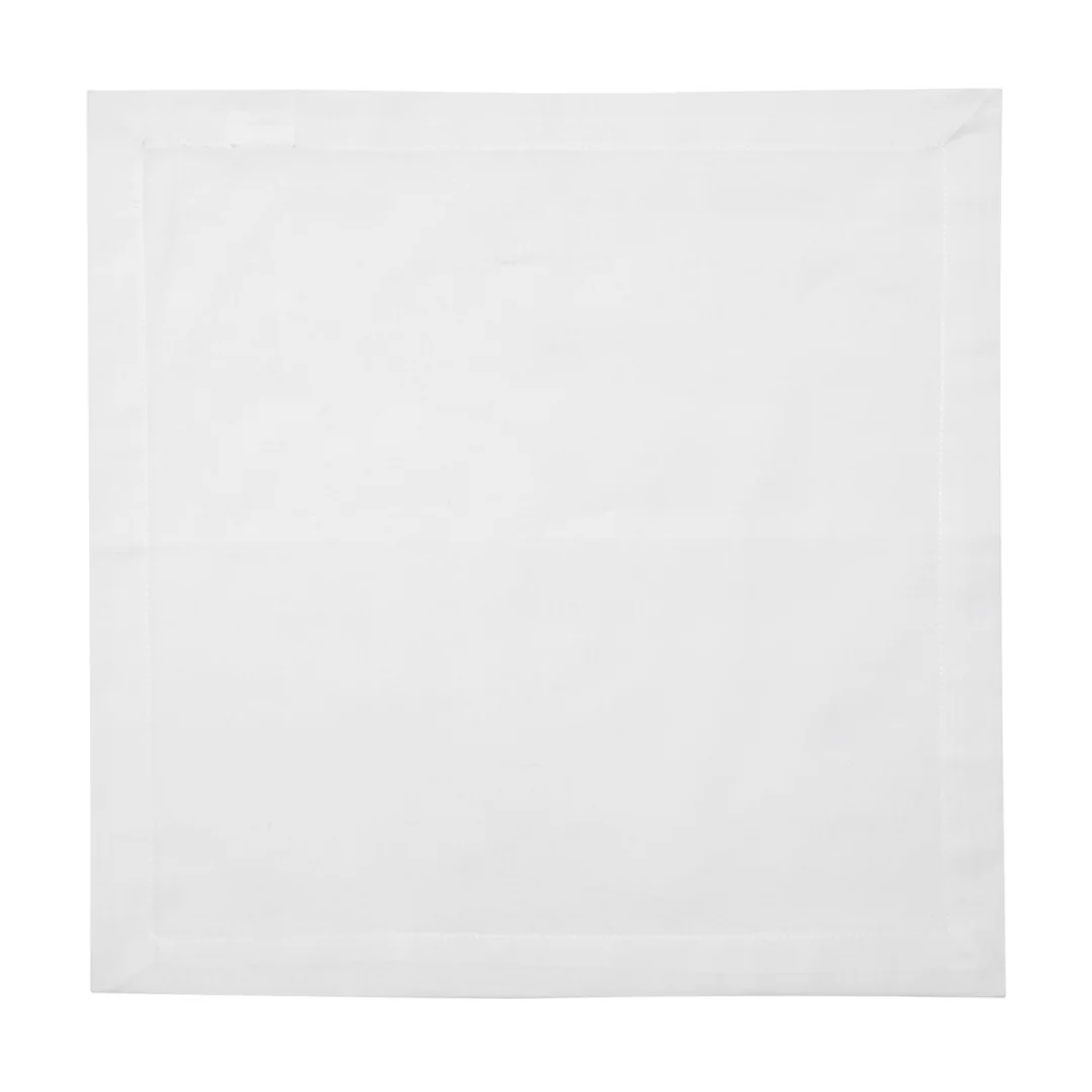 Jogo de 2 Guardanapos em Algodão Branco - Image 7