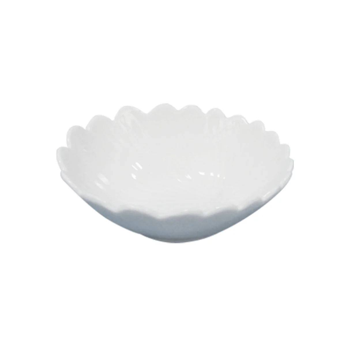 Jogo de 3 Bowls em Porcelana Formato Flor Branco - 11,4 cm - Image 2