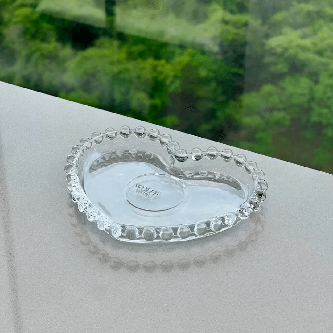 Jogo de Xícaras de Café Cristal Com Pires Coração Pearl 4 Peças - 85ml - Image 3