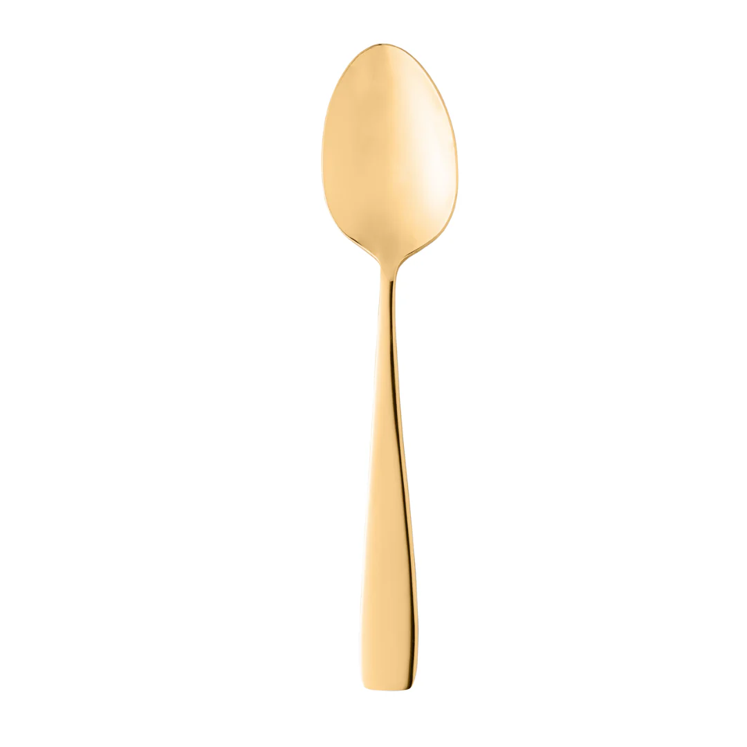 Jogo de 6 Colheres para Sobremesa Berna em Aço Dourado - Image 2