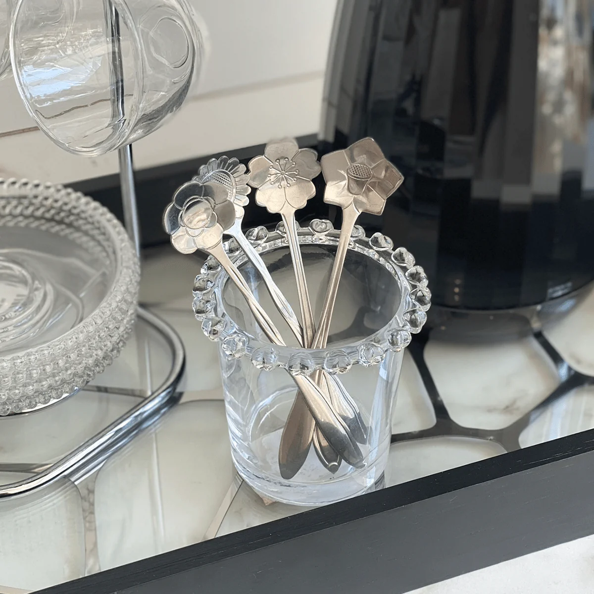 Copo Porta Talheres de Cristal de Chumbo com Detalhes em Formato de Coração - Image 5