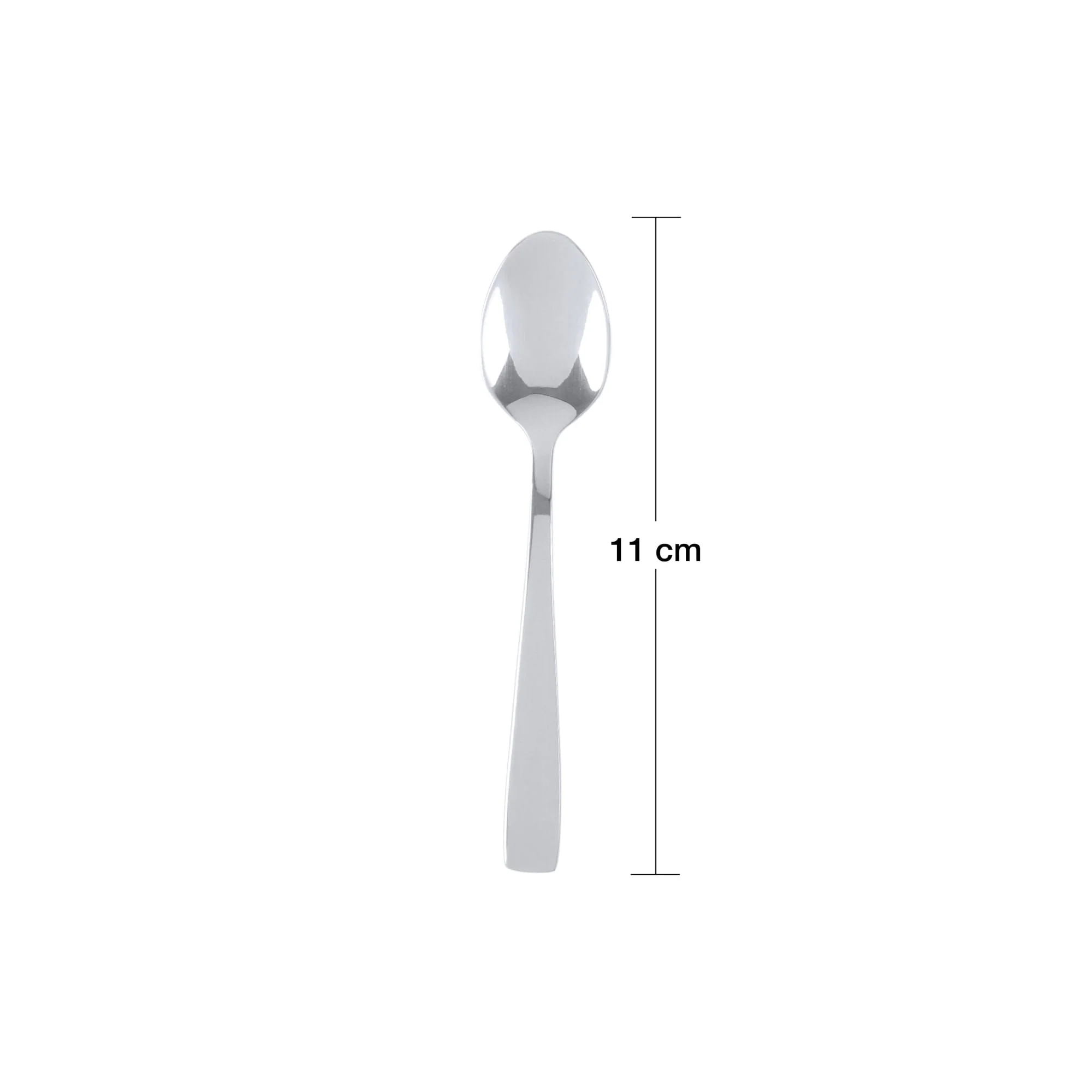 Jogo de Colheres para Café Aço Inox Pisa Cromado 6 Peças - Image 5