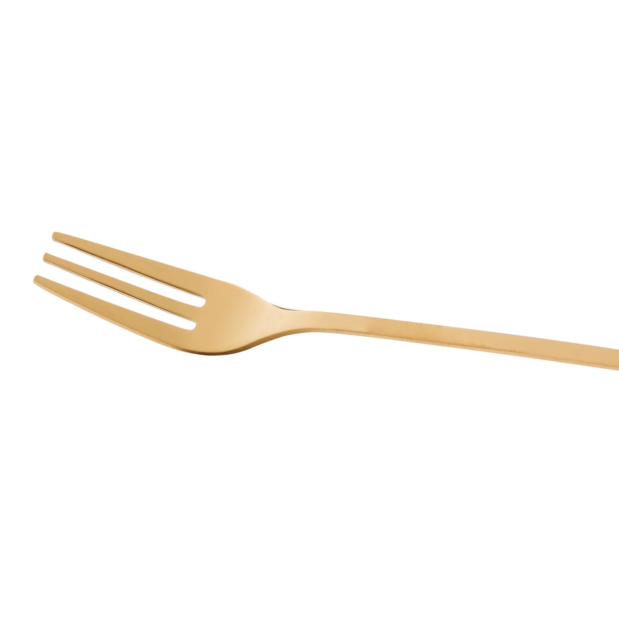 Jogo de Garfos para Aperitivo em Aço Inox Leaves Dourado 4 Peças - Image 4