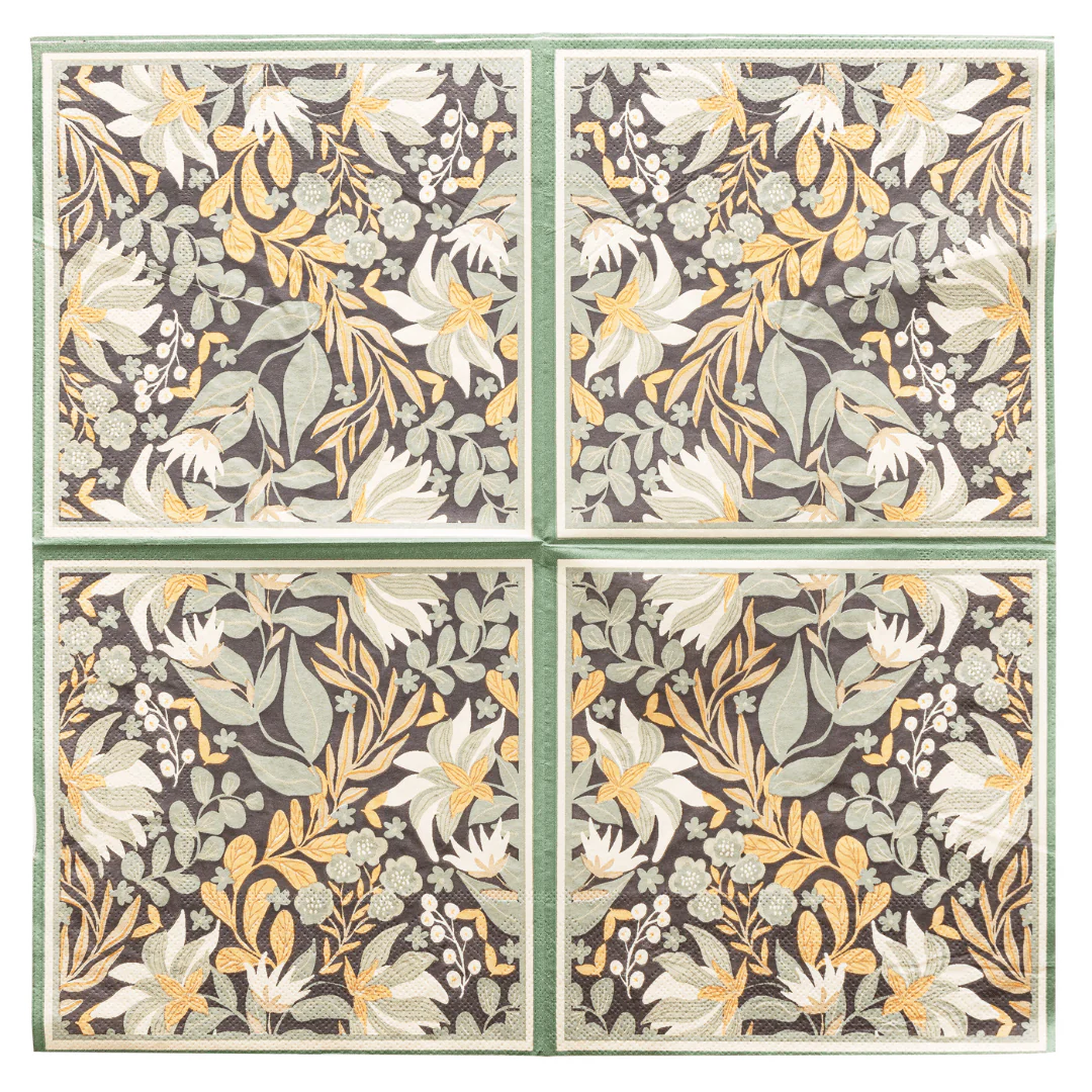 Jogo de Guardanapos de Papel Green Garden 33cm x 33cm 20 Peças - Image 3