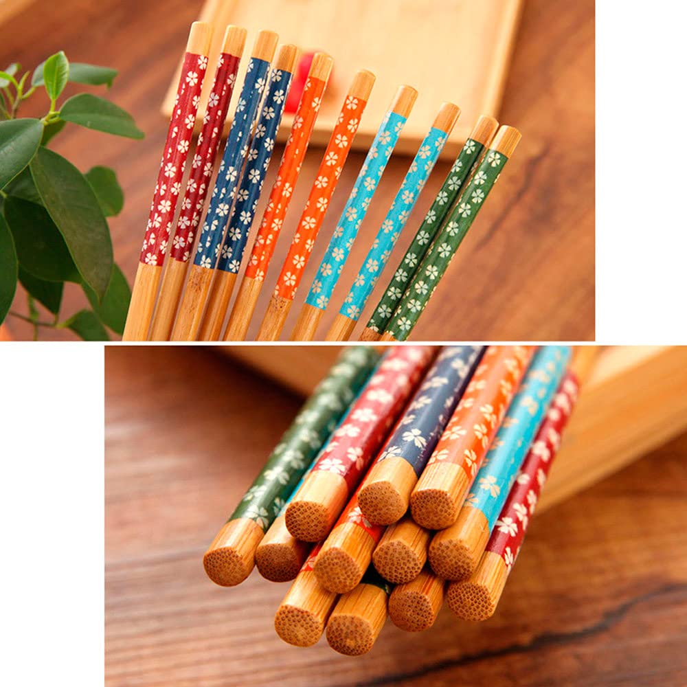 Jogo de Hashi 10 Peças Colorido 24cm - Image 3