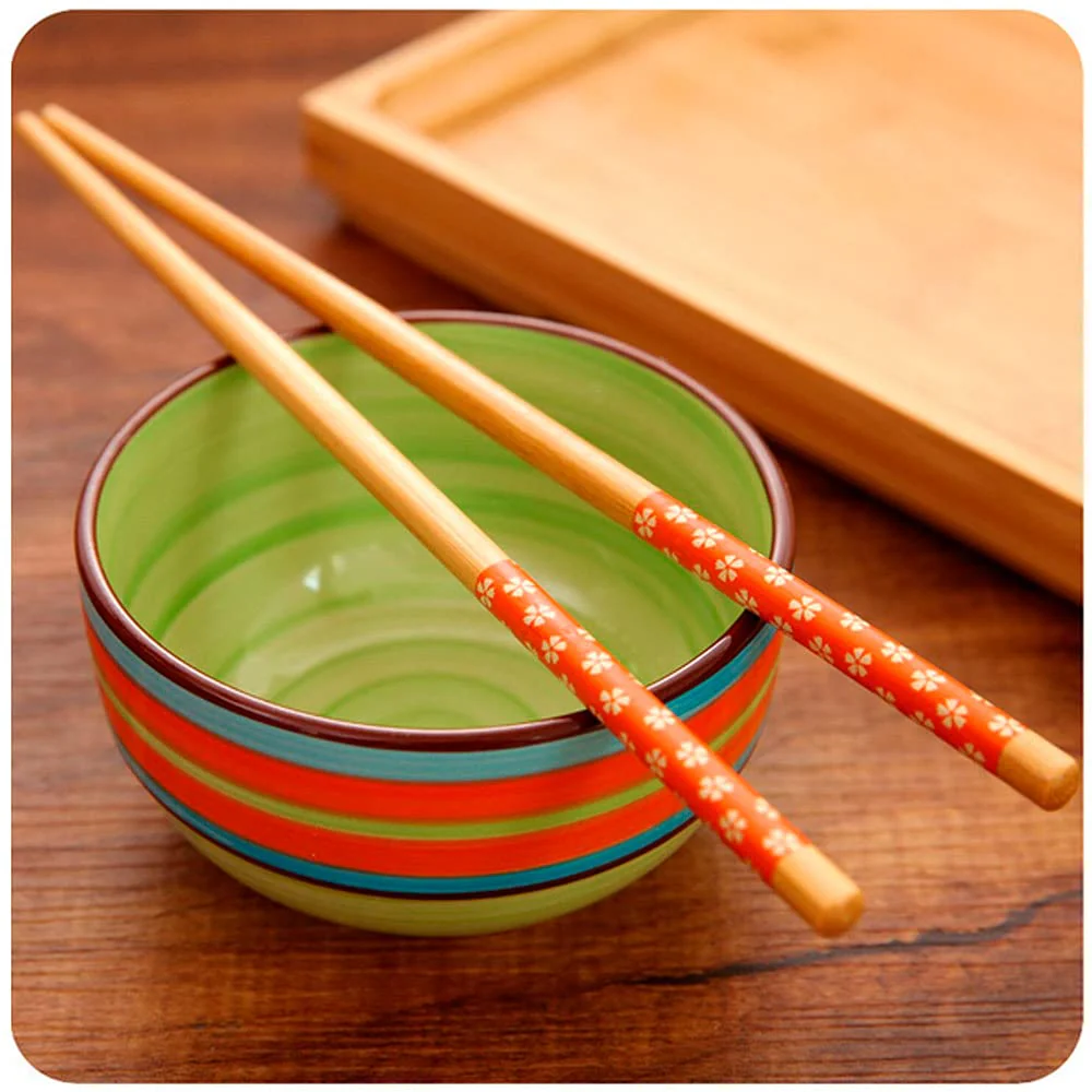Jogo de Hashi 10 Peças Colorido 24cm - Image 5