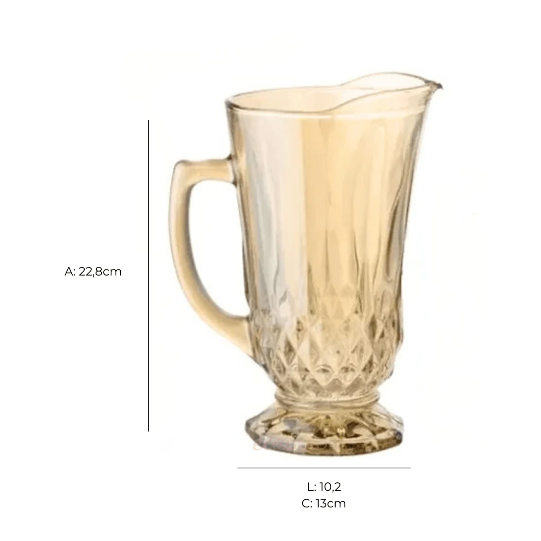 Jogo de Jarra com 6 Copos Empire Âmbar - Image 3