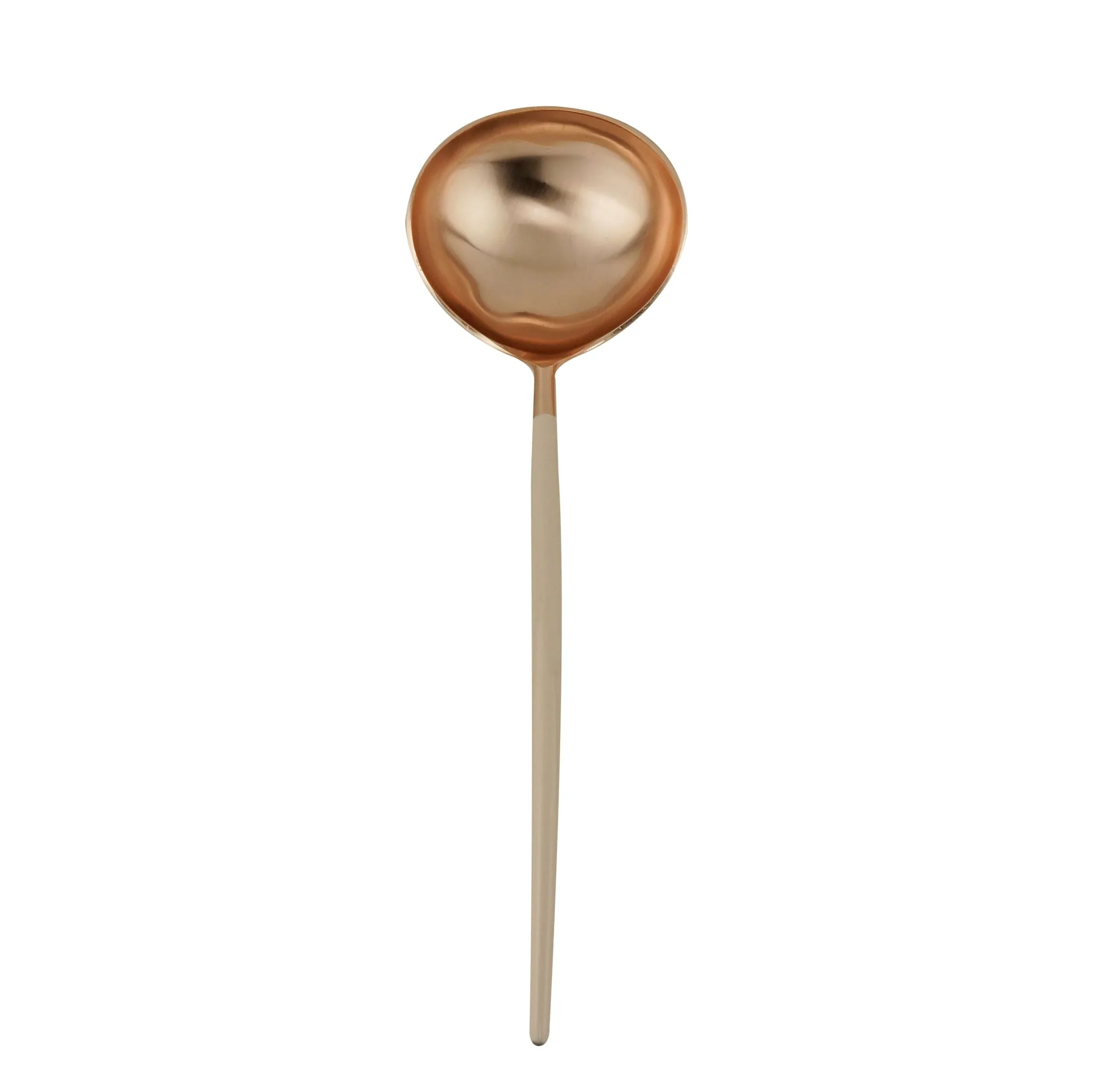 Jogo de Talheres para Servir Massas Aço Inox Rose Gold e Nude - Image 3