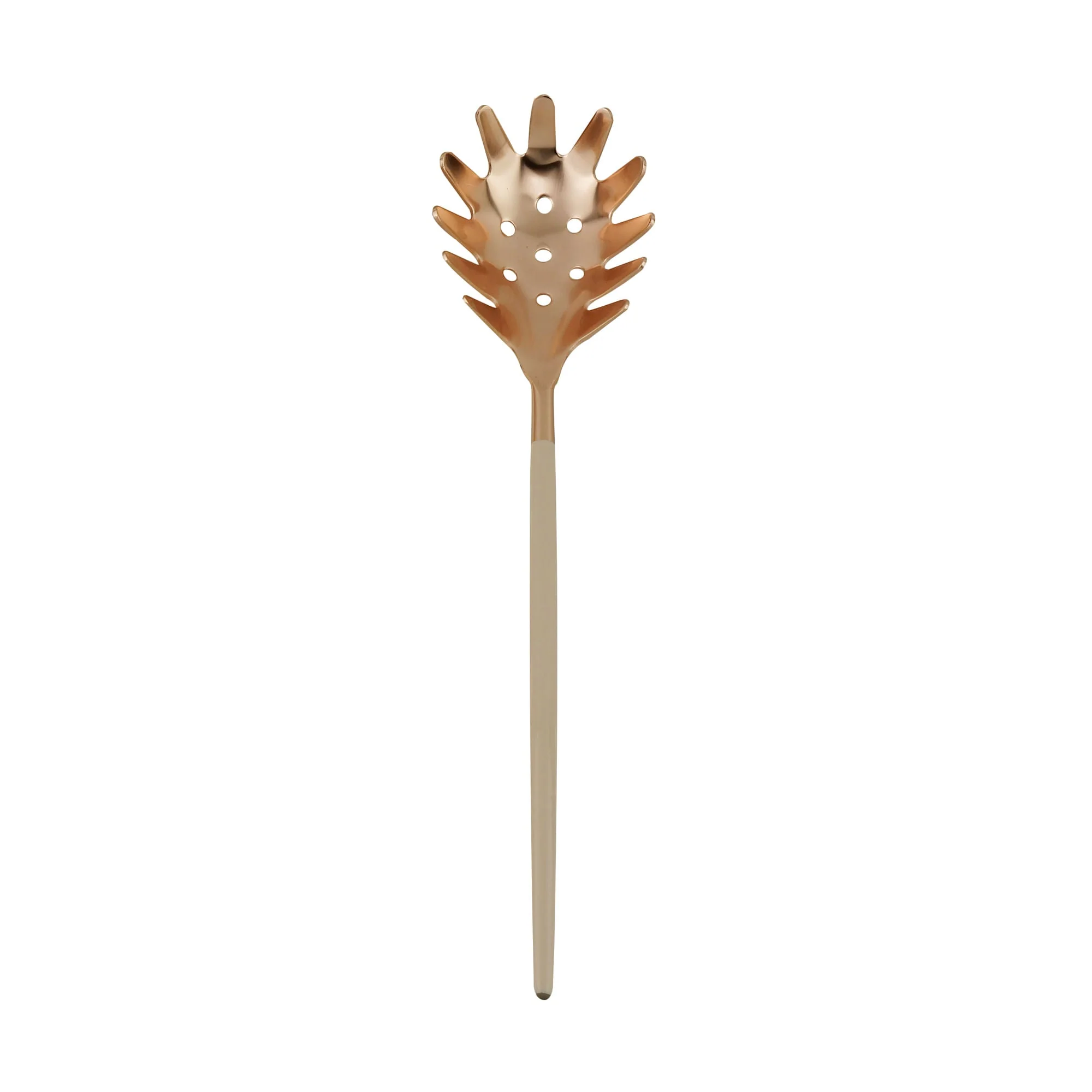 Jogo de Talheres para Servir Massas Aço Inox Rose Gold e Nude - Image 4