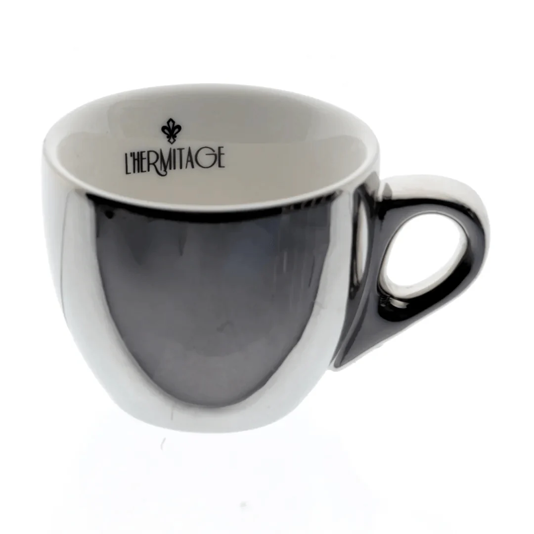 Jogo de Xicaras para Café com Pires e Suporte Branco e Cromado - Image 5