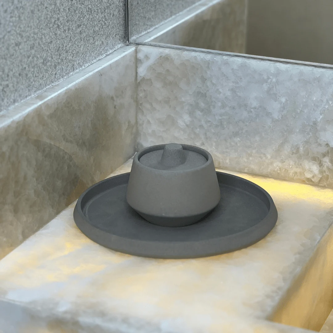 Jogo para Banheiro em Cimento Cinza 4 Peças - Image 6