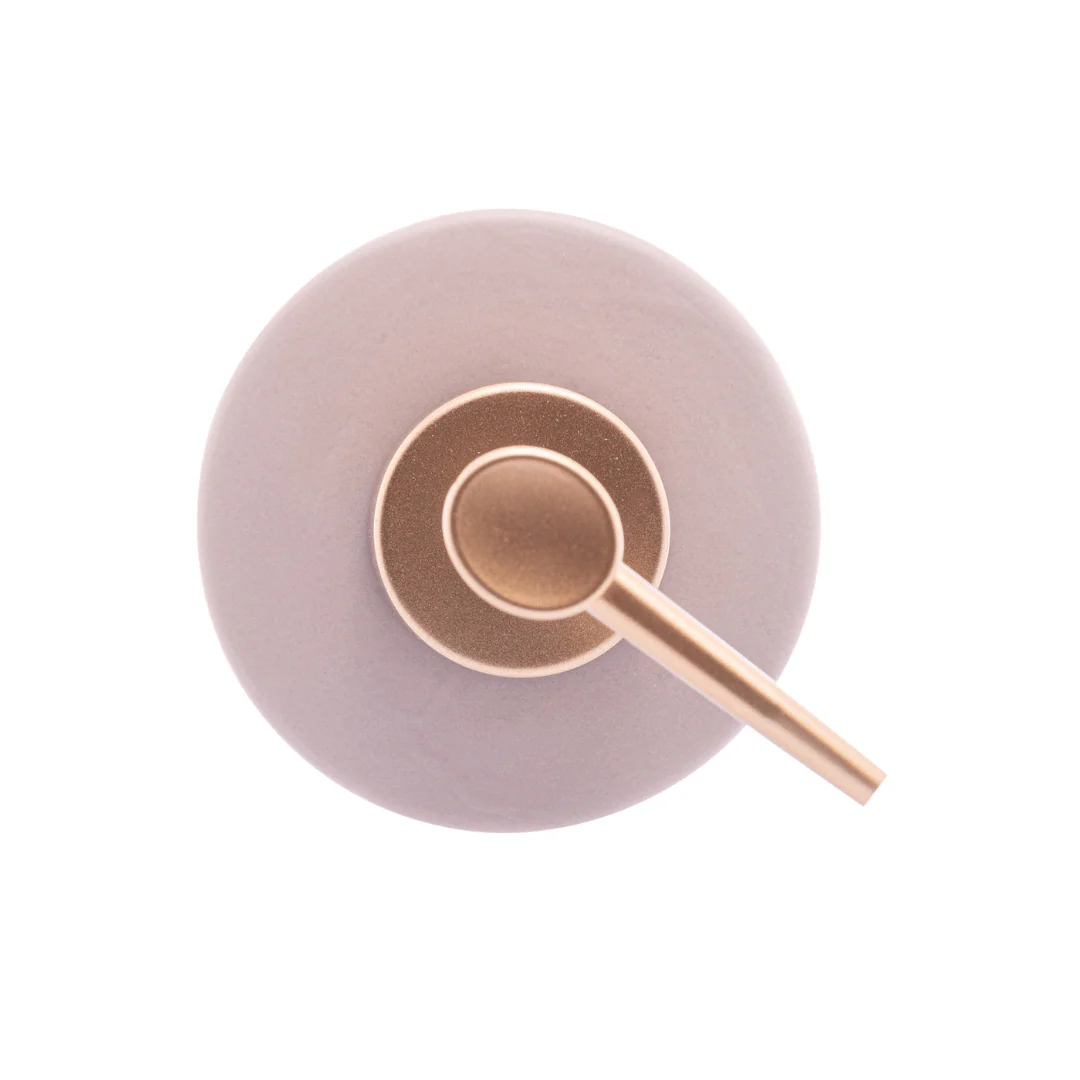 Jogo para Banheiro Leaf em Ceramica Nude 2 Peças - Image 8