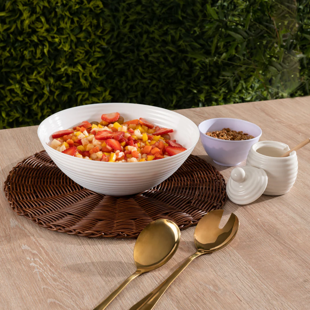 Jogo para Salada Positano em Aço Inox Dourada 2 Peças - Image 5