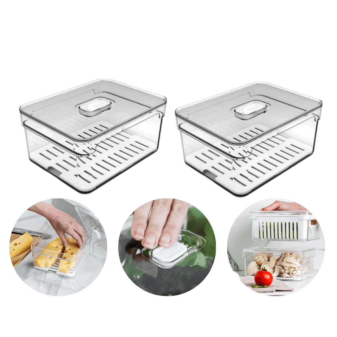 Kit 2 Organizadores Clear Fresh 2,2 Litros - Image 7