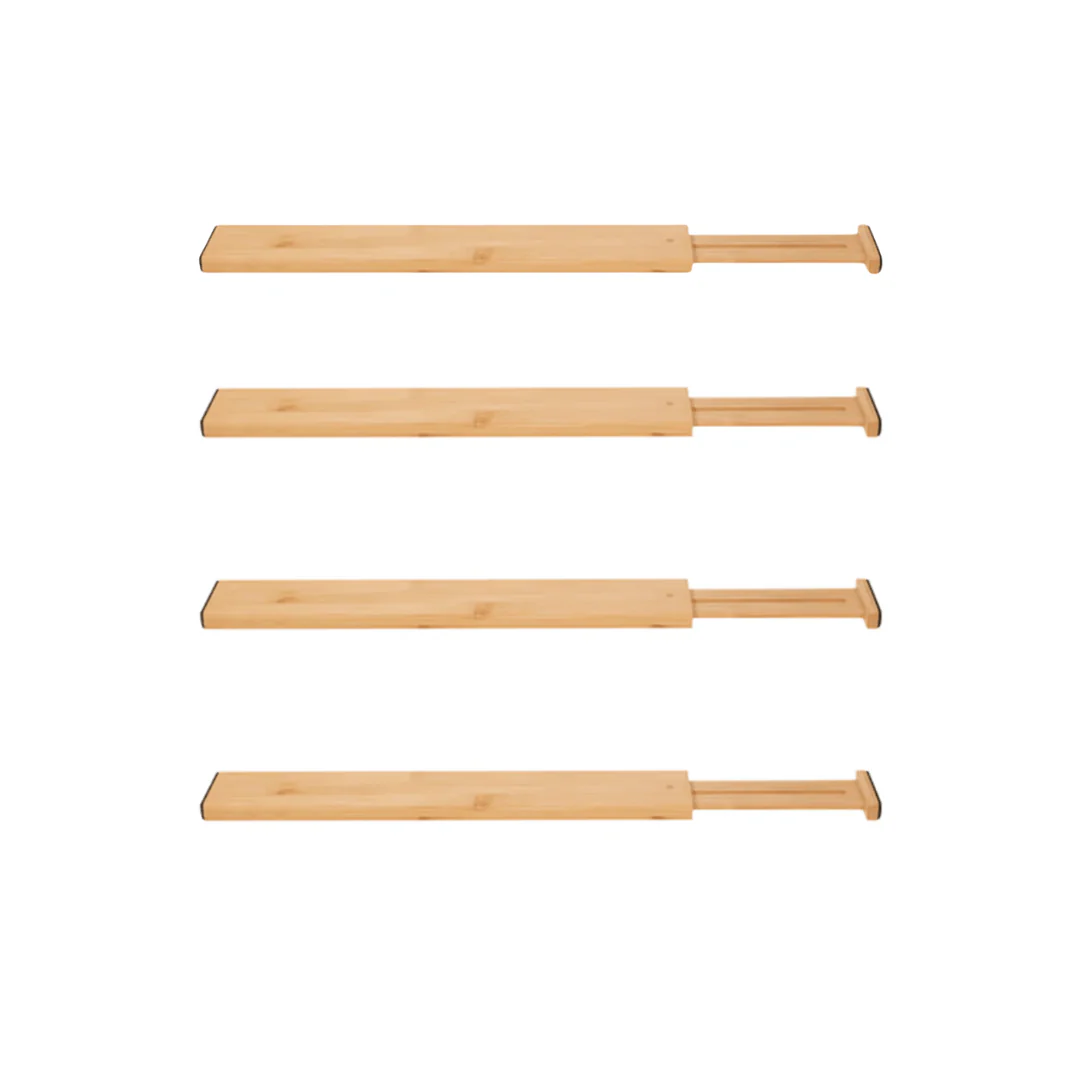 Kit 4 Divisórias de Gaveta Ajustável Super Resistente em Bambu - Image 7