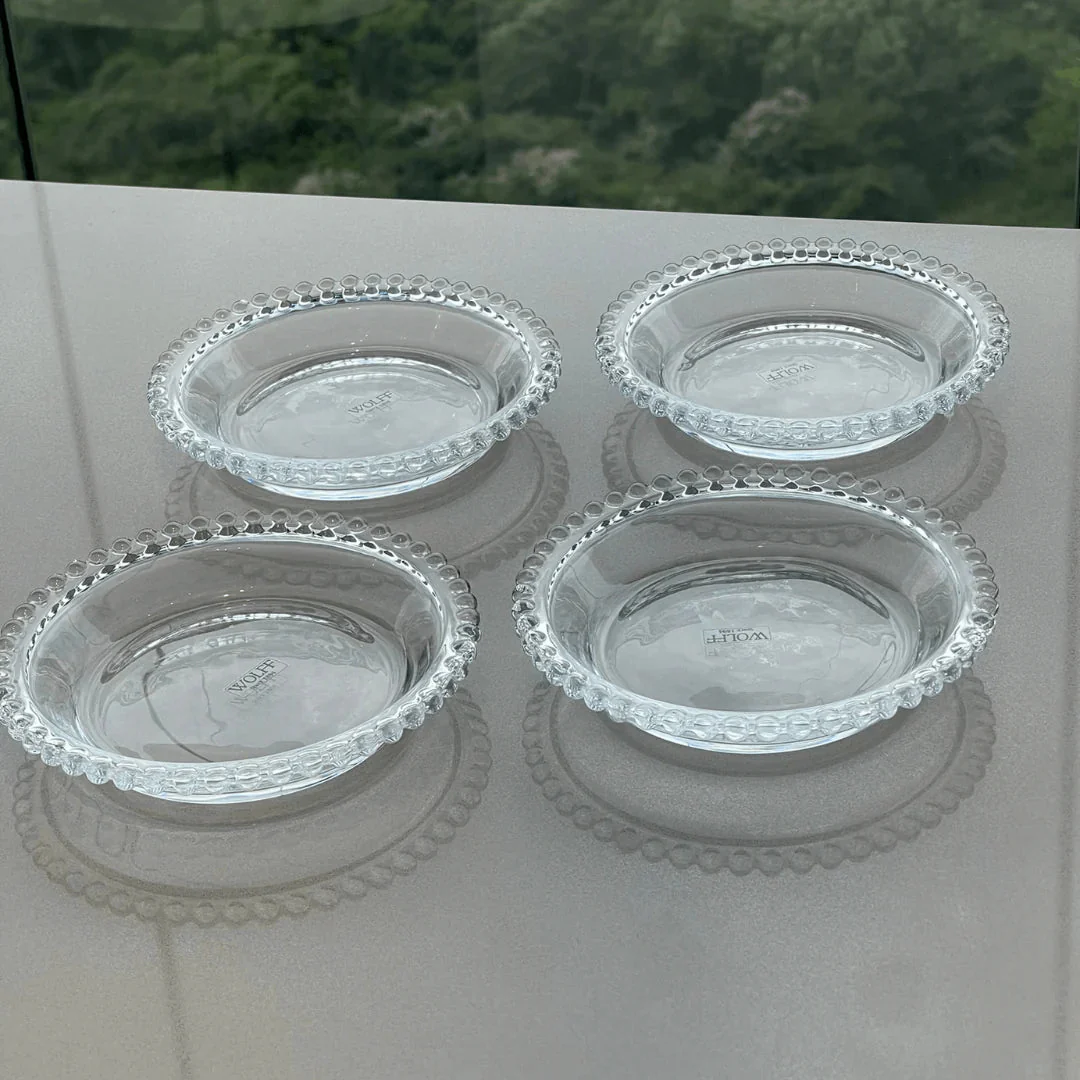 Kit Boleira e Jogo de Pratos Cristal Pearl 5 Peças - Image 3