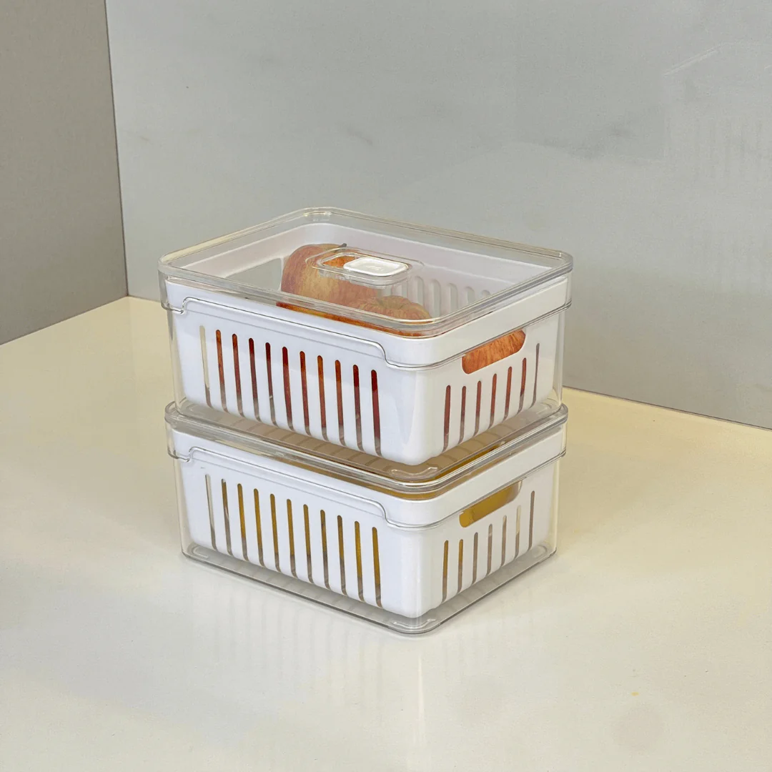 Kit de 4 Organizadores de Geladeira Clear Fresh com Cesto 2,2 Litros - Image 5