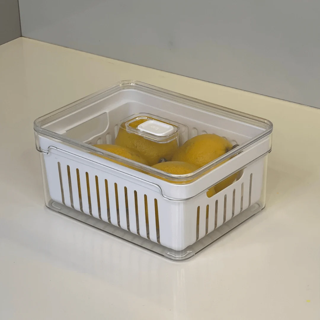 Kit de 4 Organizadores de Geladeira Clear Fresh com Cesto 2,2 Litros - Image 7