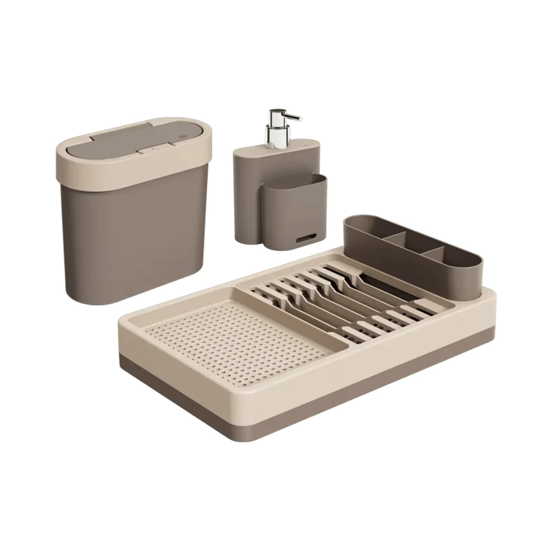 Kit Flat para Cozinha Bege 3 Peças - Image 2