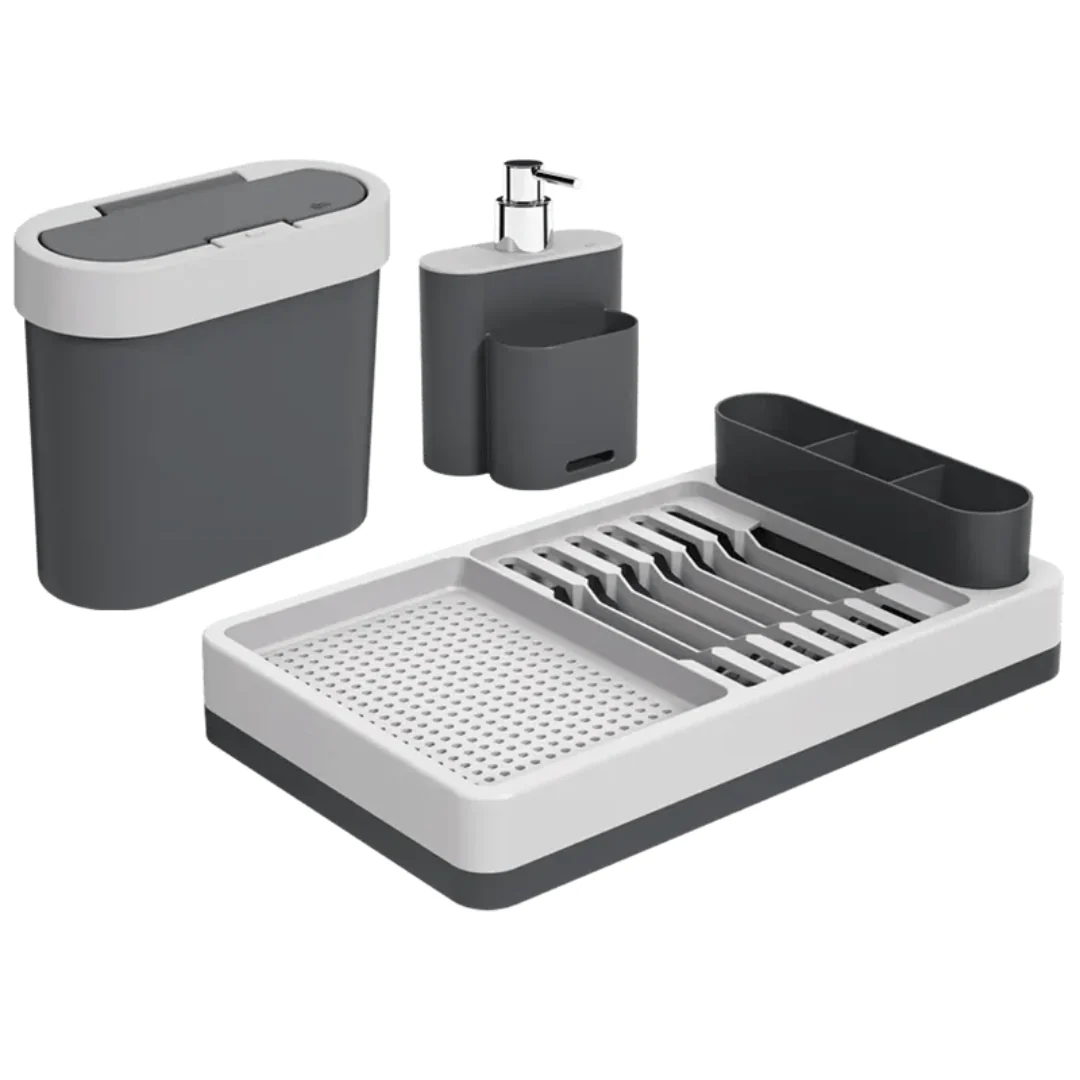 Kit Flat para Cozinha Cinza 3 Peças - Image 2