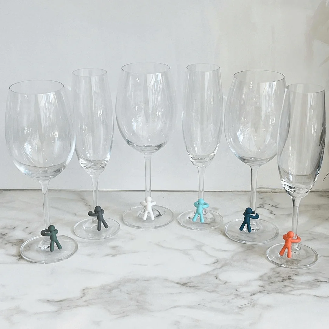 Kit Marca Taça com Rolha de Vinho Drinking Buddy 7 Peças - Image 2