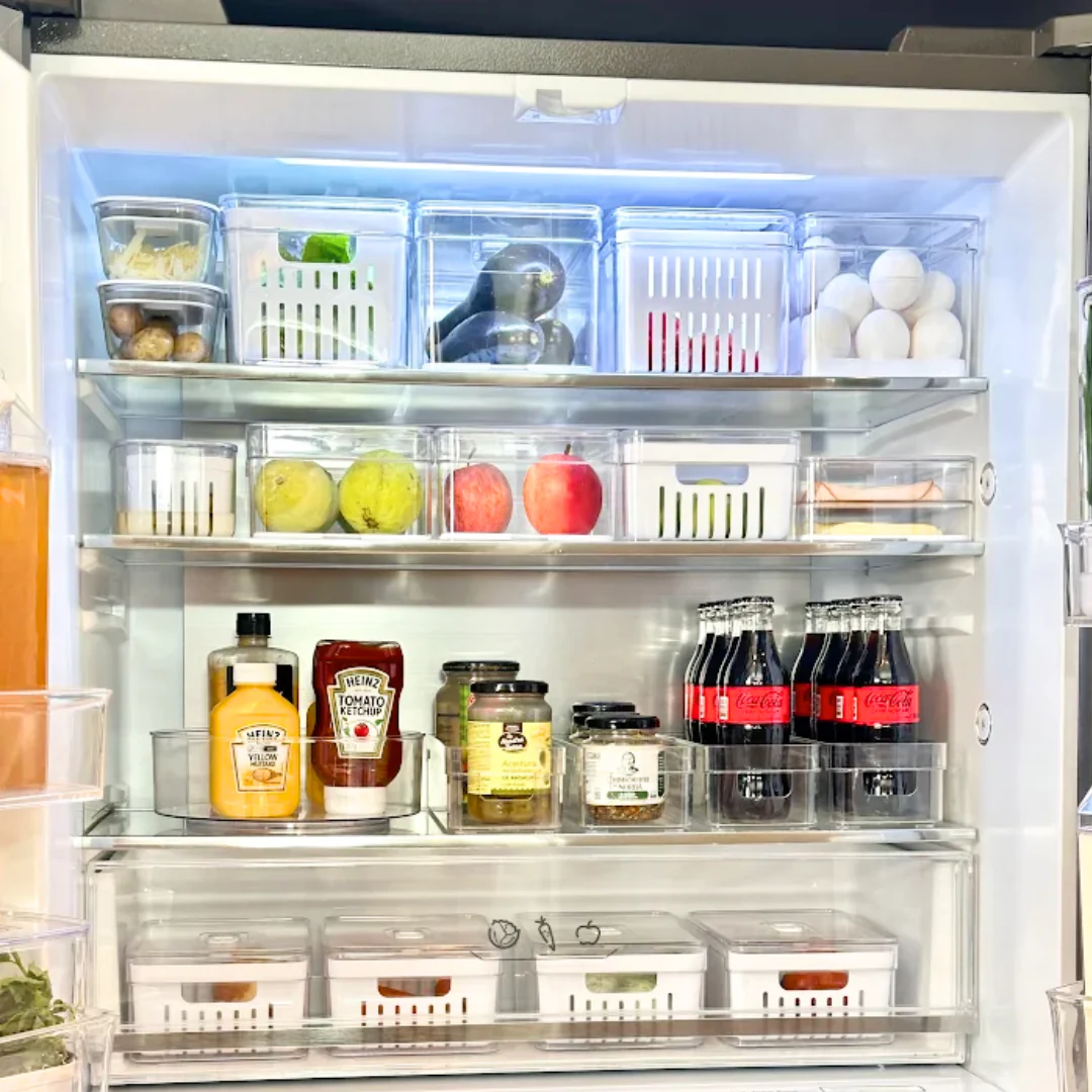 Kit Organizadores de Geladeira Completo 18 Peças