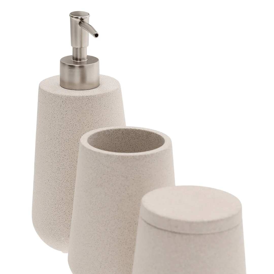 Kit para Banheiro em Cimento Cinza 3 Peças - Image 5
