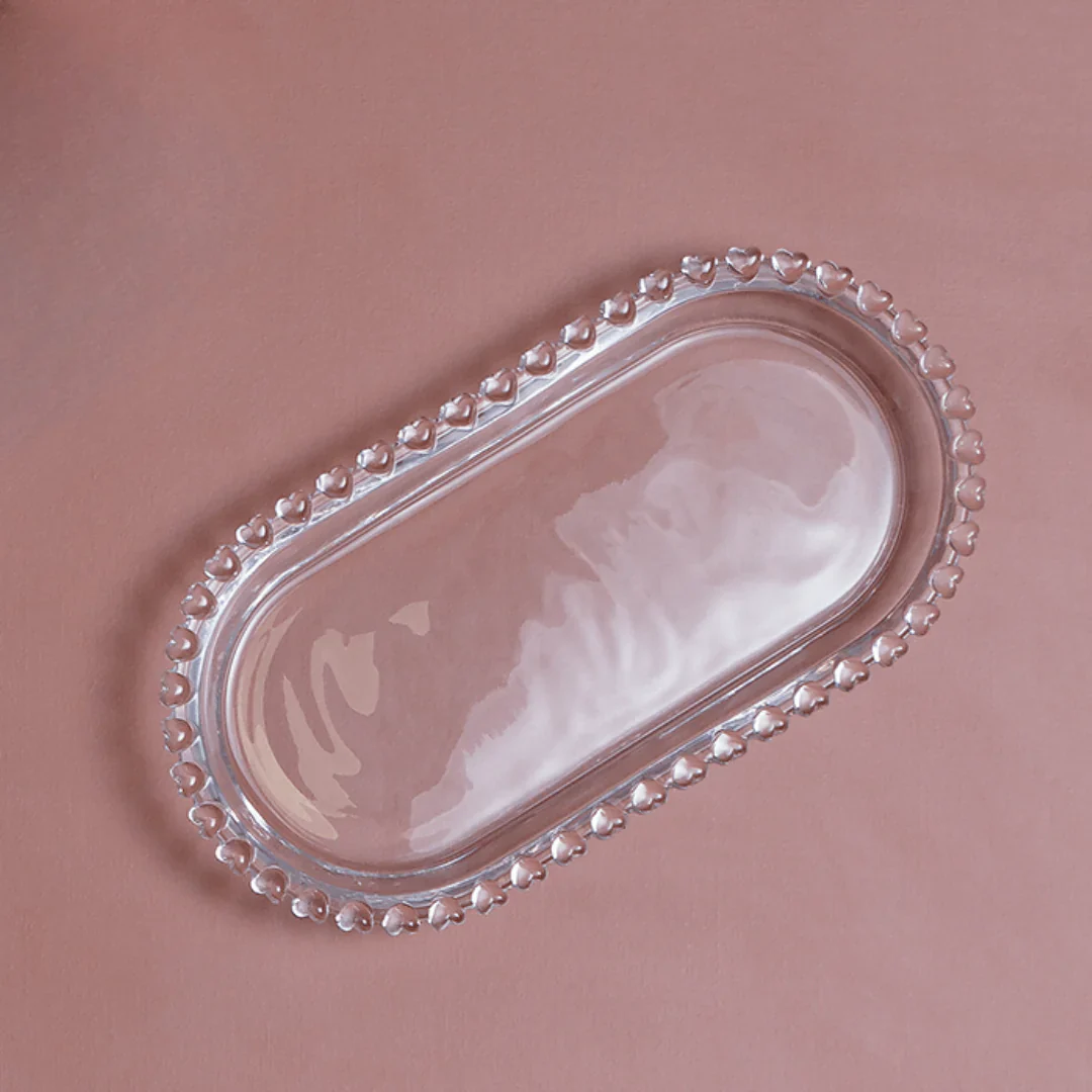 Kit para Mesa Posta de Cristal Pearl Coração 5 Peças - Image 10