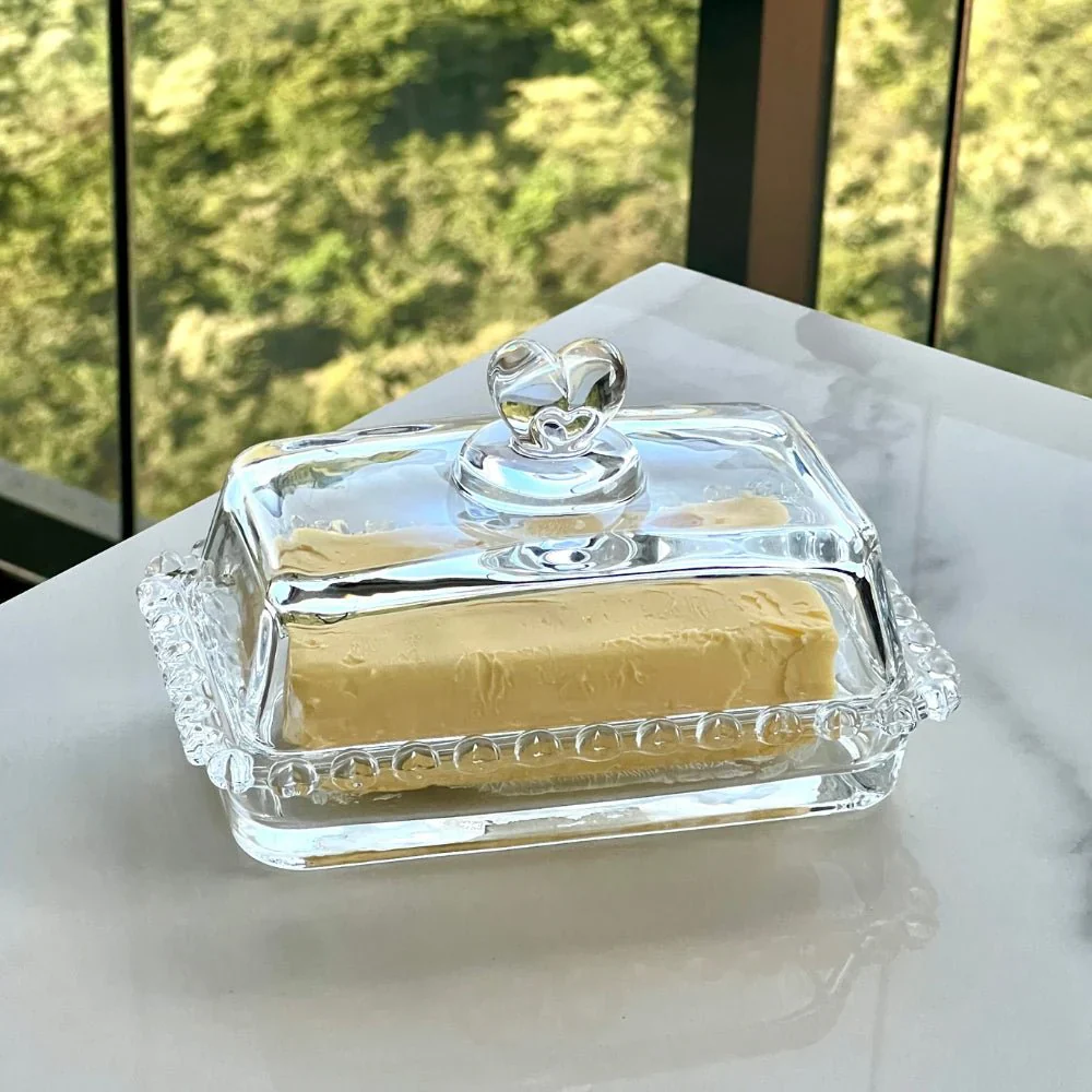 Kit para Mesa Posta de Cristal Pearl Coração 5 Peças - Image 4
