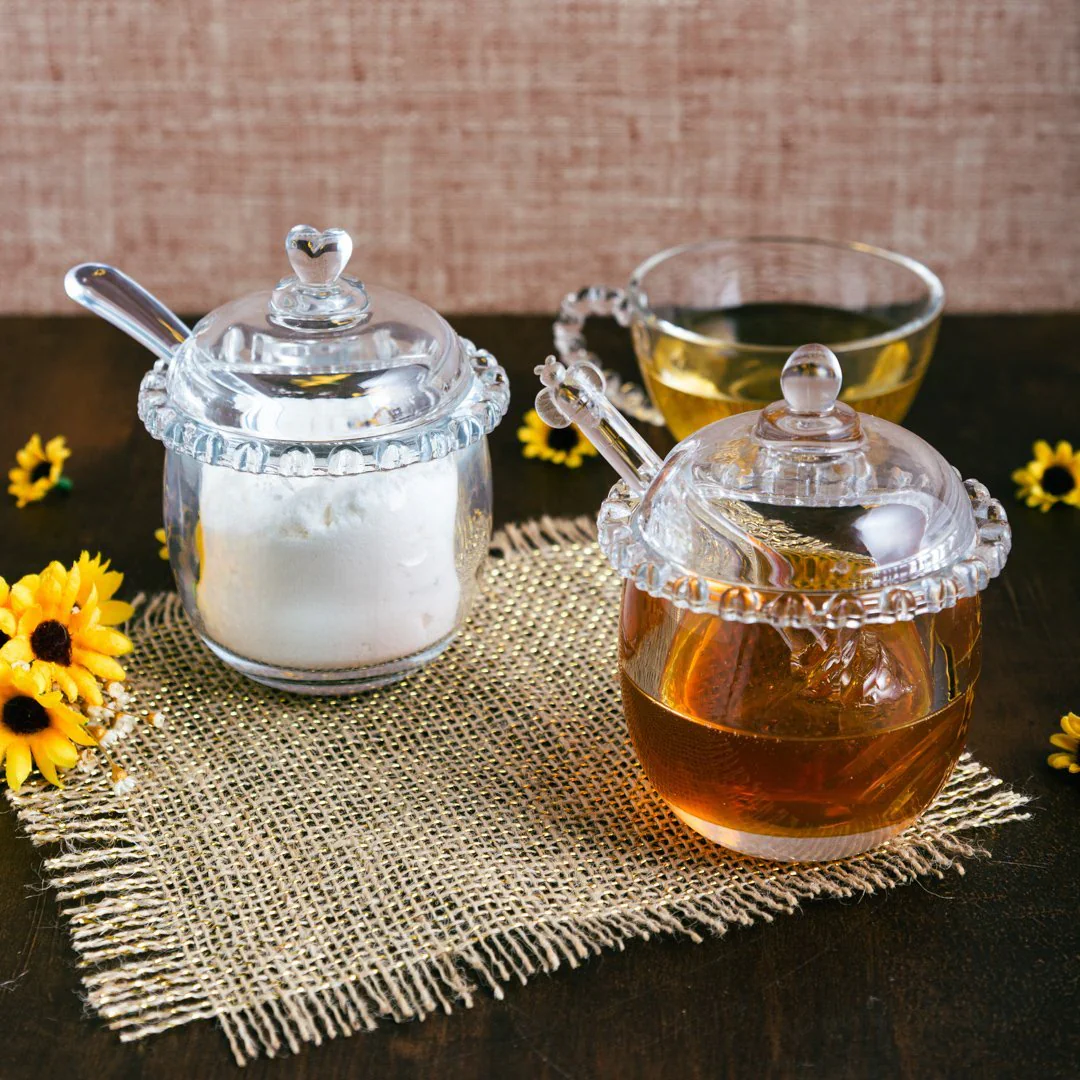 Kit para Mesa Posta de Cristal Pearl Coração 5 Peças - Image 8