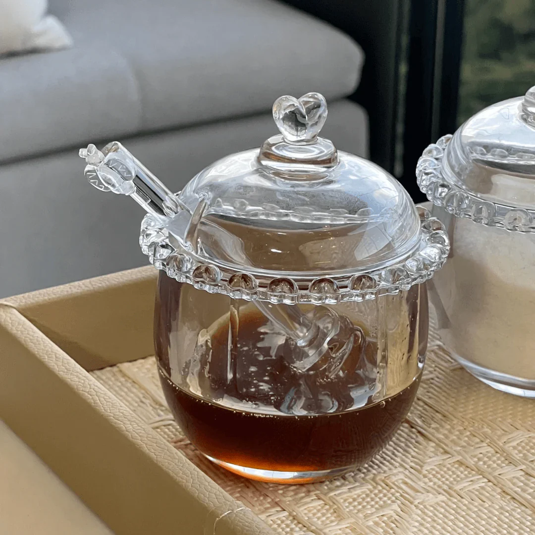 Kit para Mesa Posta de Cristal Pearl Coração 5 Peças - Image 9