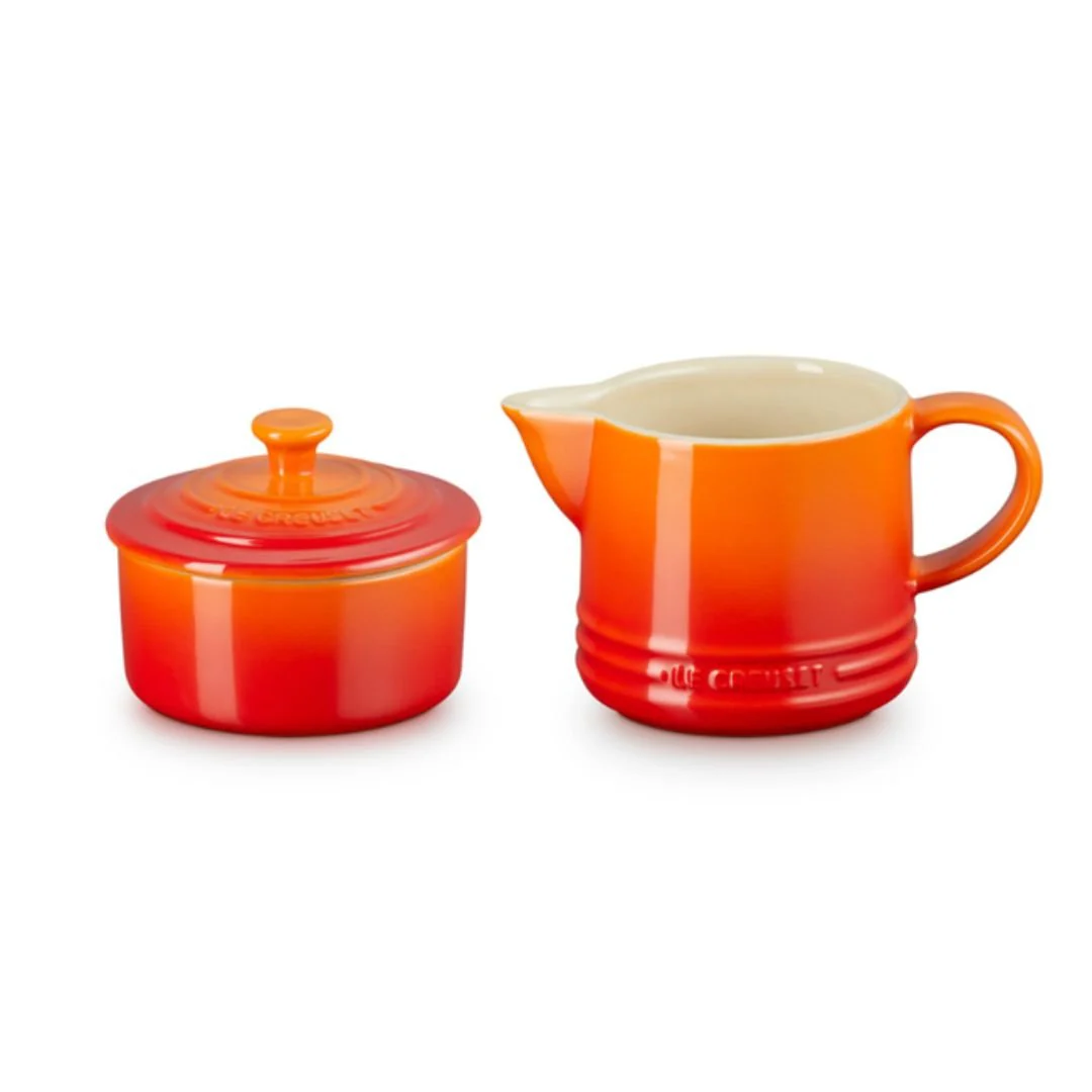 Kit Porta Creme e Açúcar Signature Cerâmica Laranja Le Creuset - Image 2