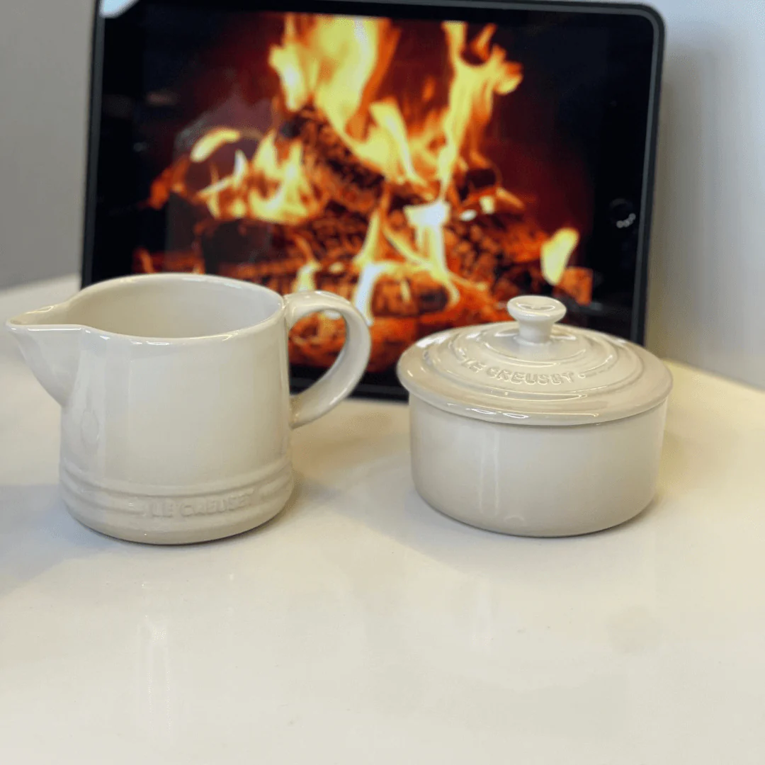 Kit Porta Creme e Açúcar Signature Cerâmica Meringue Le Creuset - Image 3