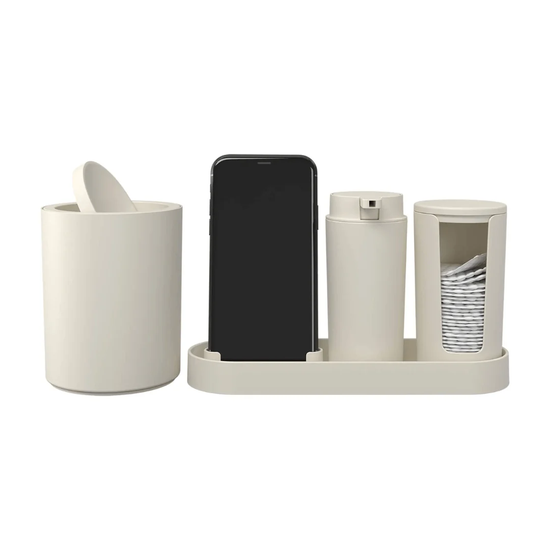 Kit Serene para Banheiro Bege 4 Peças - Image 4
