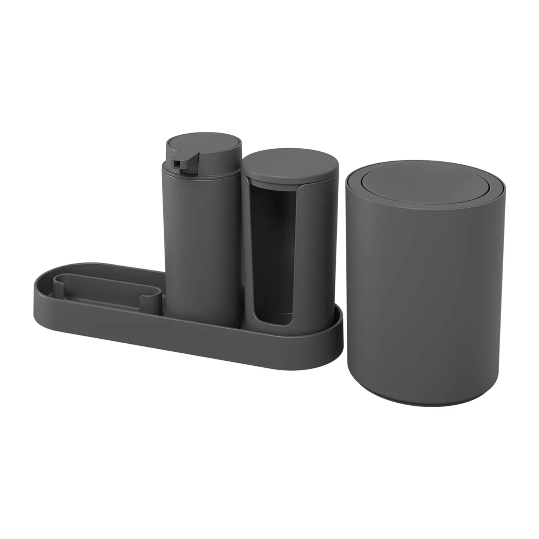 Kit Serene para Banheiro Cinza 4 Peças - Image 5