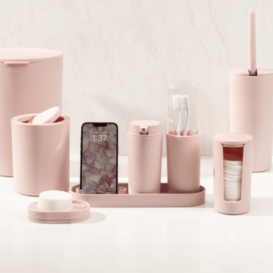 Kit Serene para Banheiro Rosa 4 Peças - Image 2