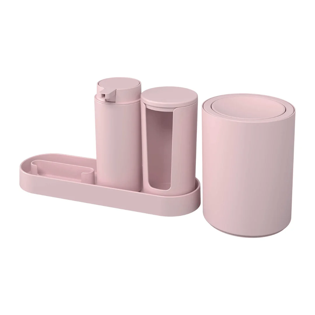 Kit Serene para Banheiro Rosa 4 Peças - Image 3