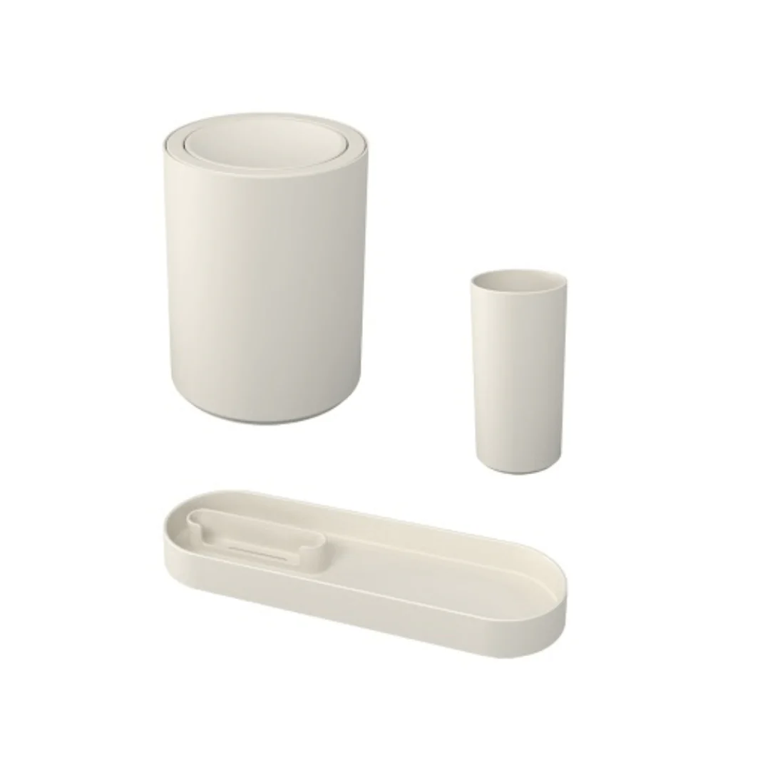 Kit Serene para Escritório Bege 3 Peças
