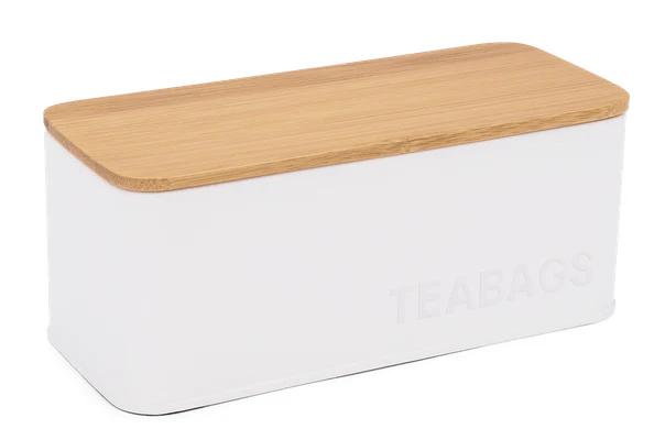 Lata Porta Chá Canister Branco