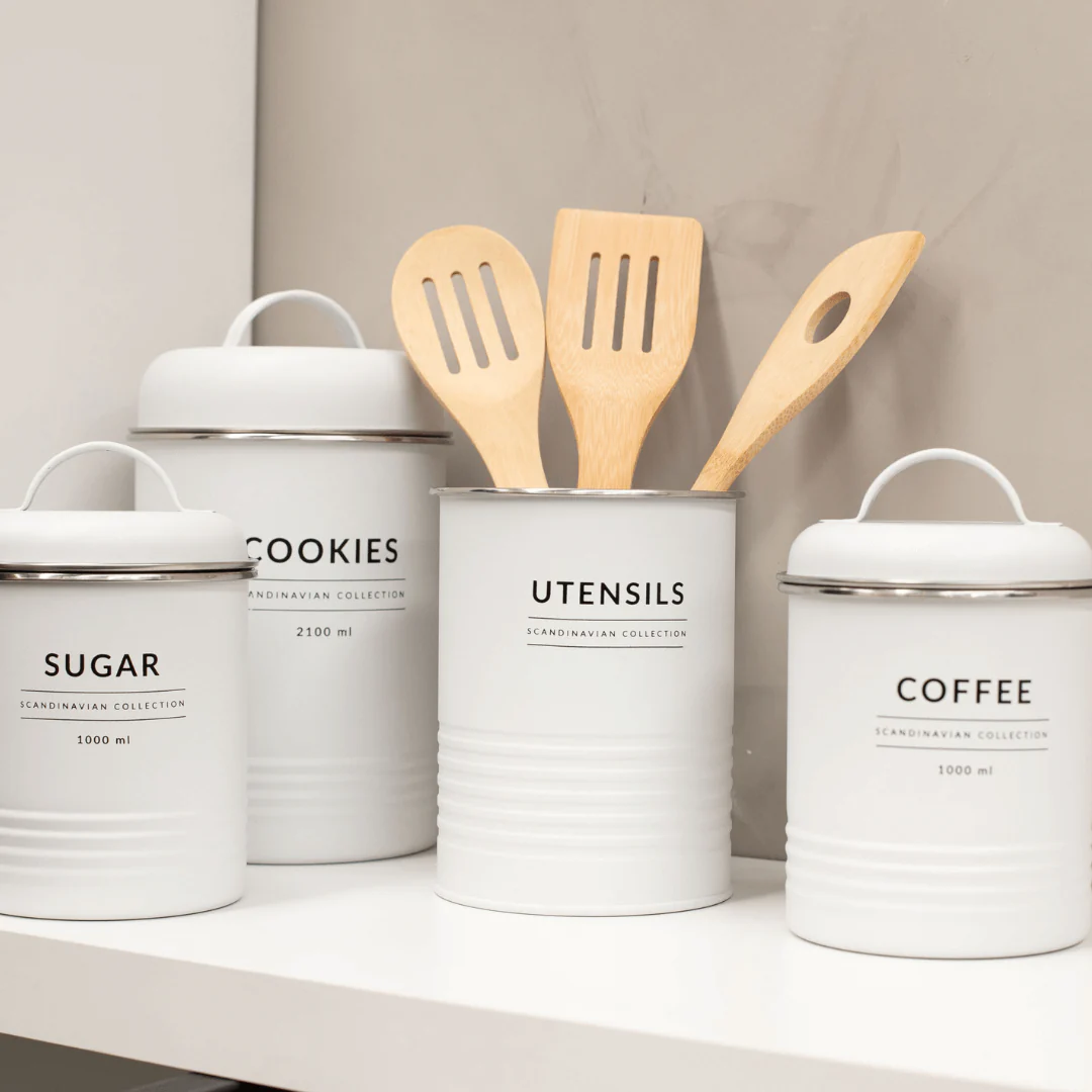 Lata Porta Condimentos Biscoito Branco Copenhag Cookies 2,1 Litros 23cm x 12,8cm - Image 2
