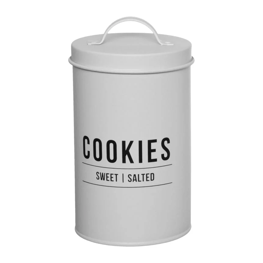 Lata Pote para Biscoito Manhattan Branca 1,7 Litros
