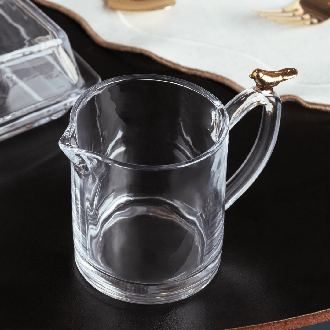Leiteira de Cristal Golden Bird 250ml - Image 2