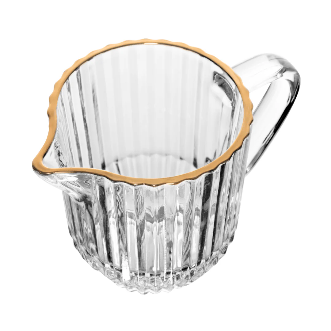 Leiteira de Cristal Imperatriz Fio de Ouro 220ml - Image 8