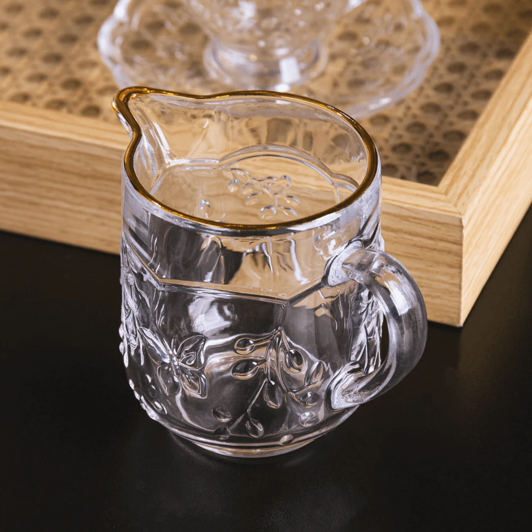 Leiteira de Cristal New Butterfly Fio de Ouro 200ml - Image 3