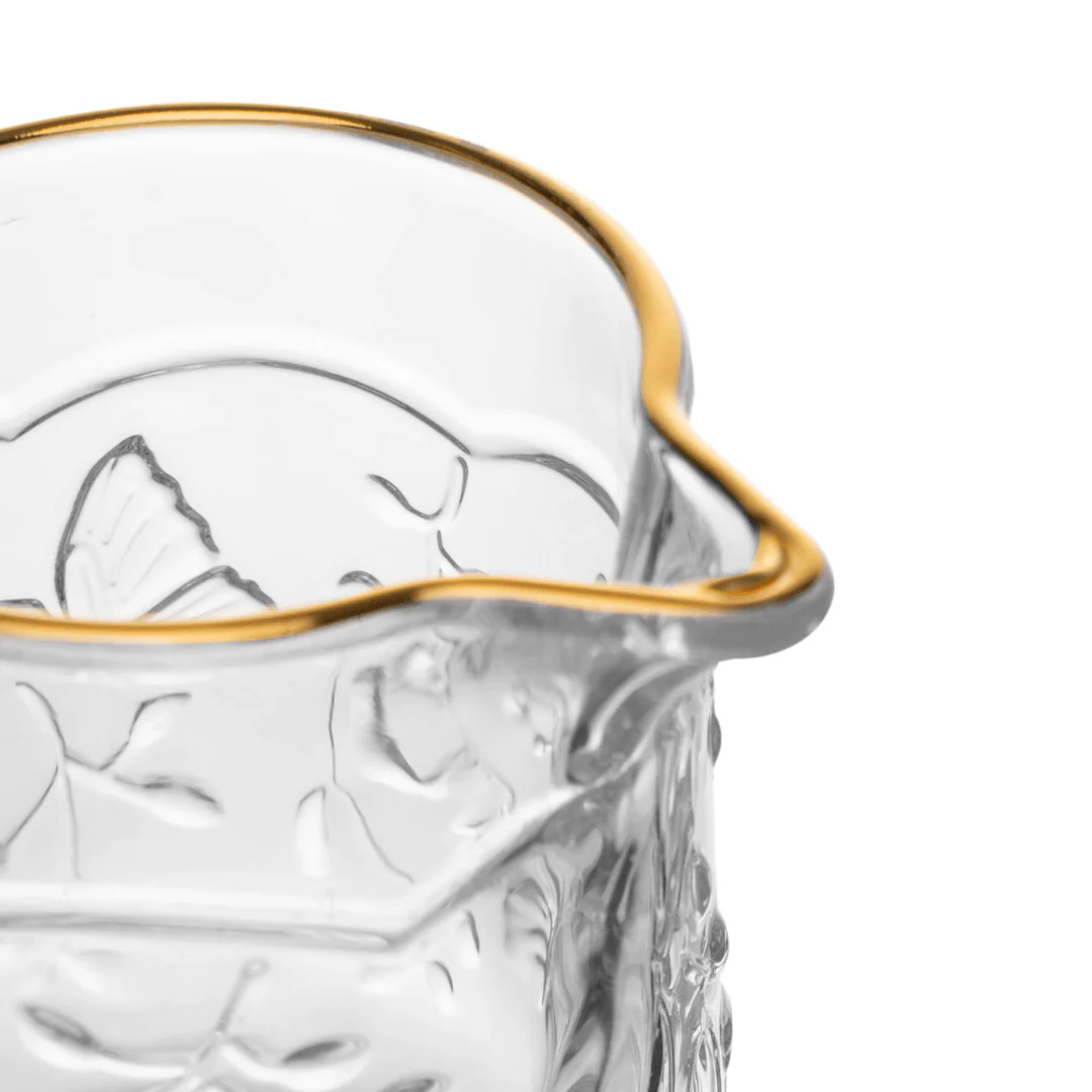 Leiteira de Cristal New Butterfly Fio de Ouro 200ml - Image 6
