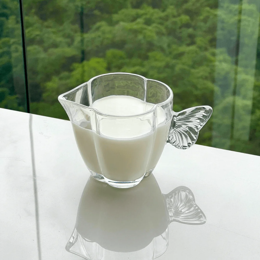 Leiteira de Vidro Butterfly 230ml - Image 2
