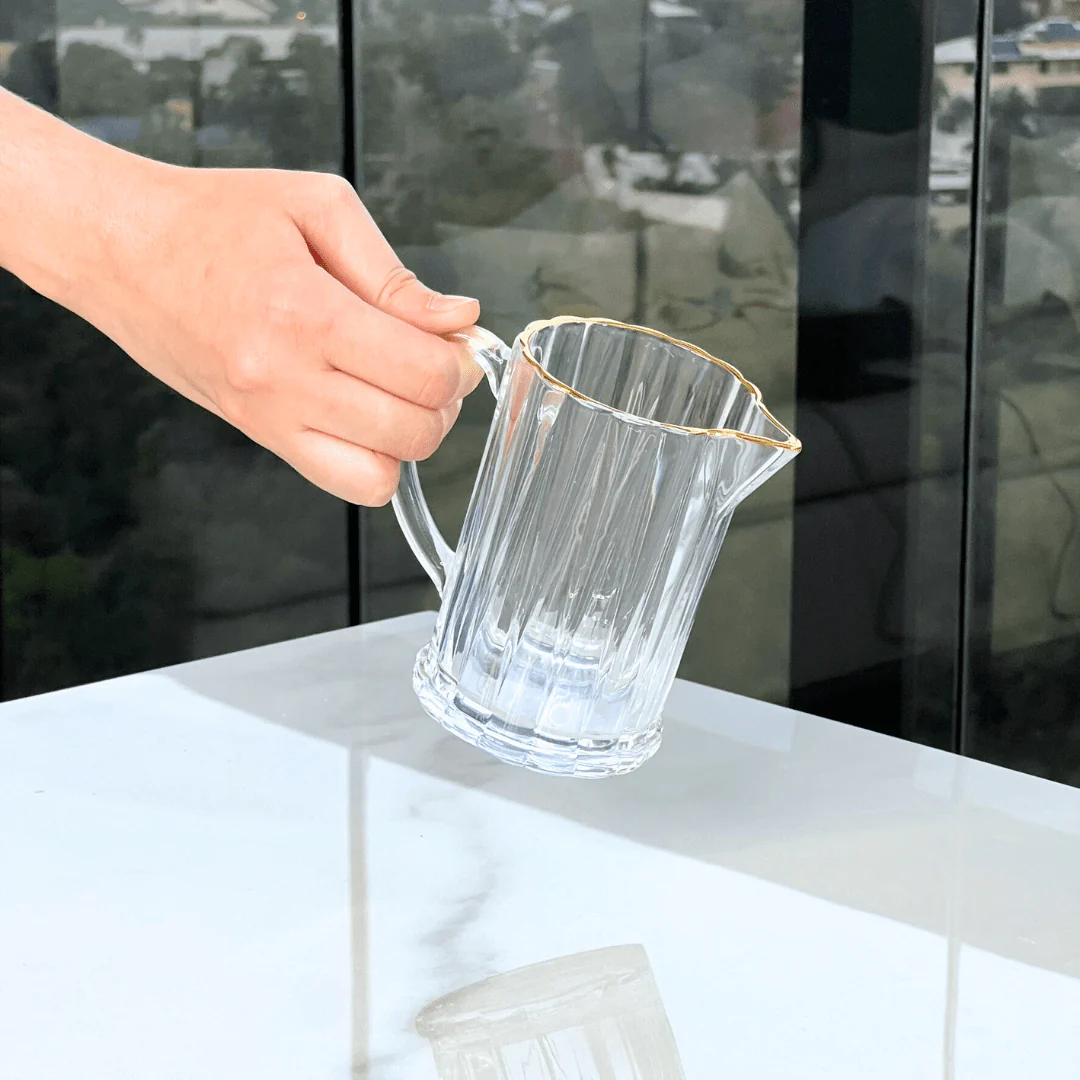 Leiteira Radial em Cristal com Fio de Ouro 290ml - Image 5